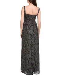 Saloni Aura Embroidered Tulle Gown