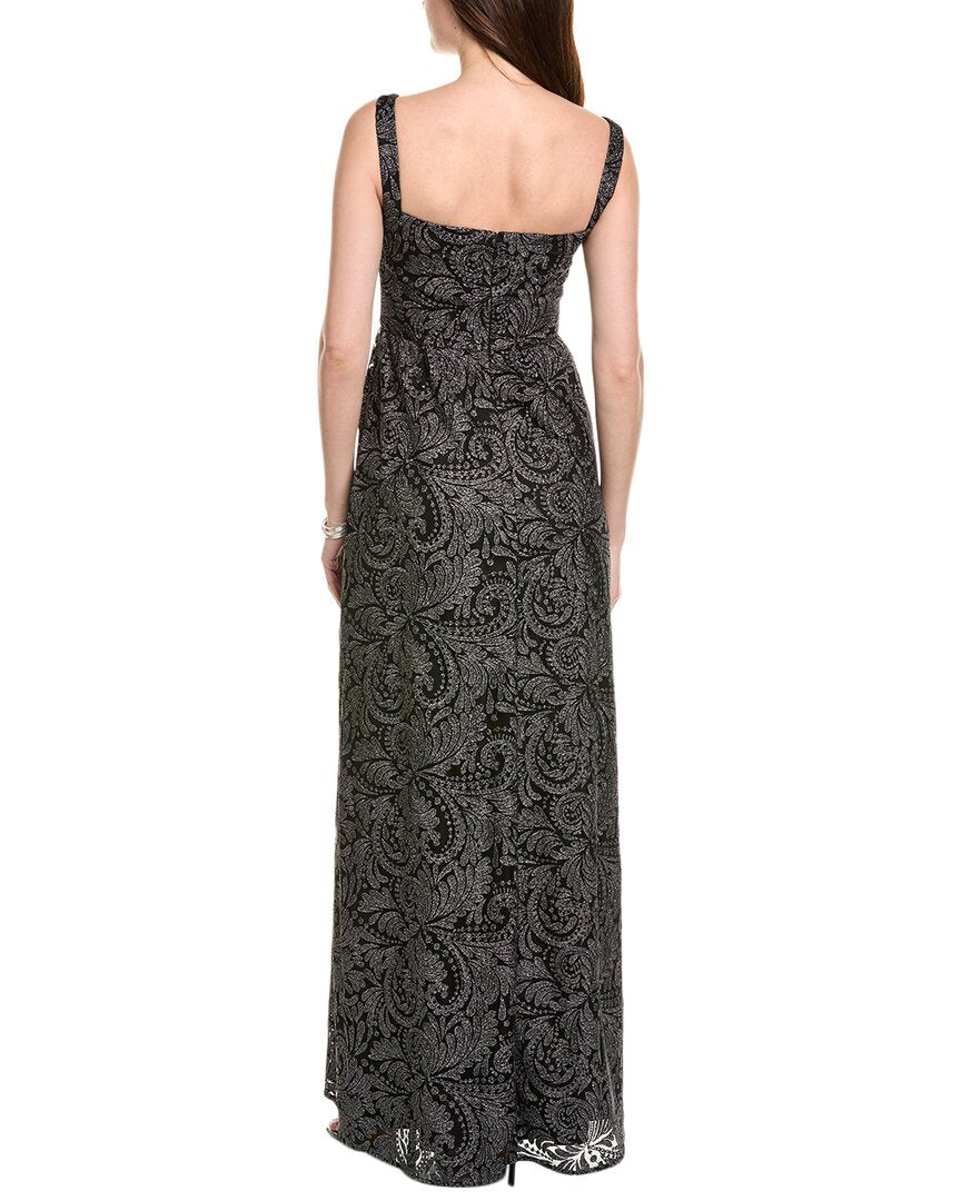 Saloni Aura Embroidered Tulle Gown