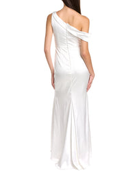 Black By Bariano Madonna Draped Gown
