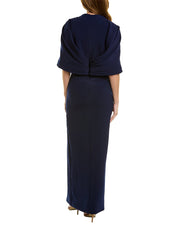 Theia Brigitta Capelet Column Gown