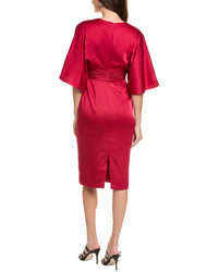 Theia Kimono Satin Cocktail Dress