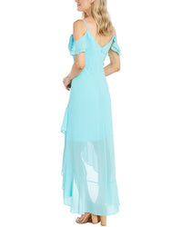 Rm Richards Souffle Crepe Chiffon Maxi Dress