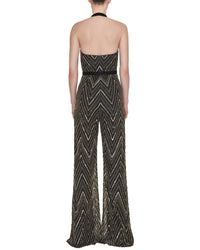 Reem Acra Beaded Jumpsuit