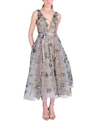 Marchesa Notte A-Line Cocktail Dress