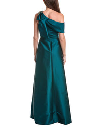Teri Jon by Rickie Freeman Teri Jon By Rickie Freeman Mikado Asymmetrical Jewel Bow Shoulder Gown