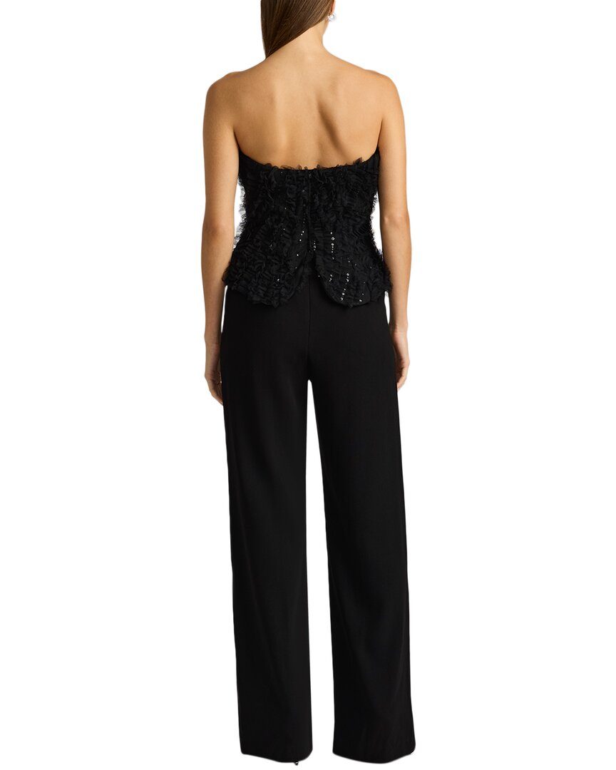 Zac Posen Applique On Lace Bustier Jumpsuit