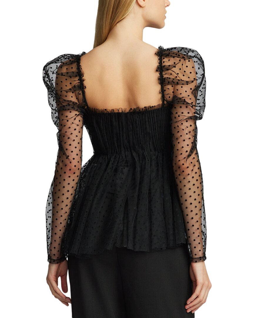 Zac Posen Dotted Tulle Top