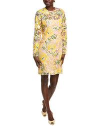 Lela Rose Mini Dress Yellow 8