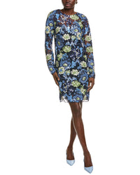 Lela Rose Mini Dress Blue