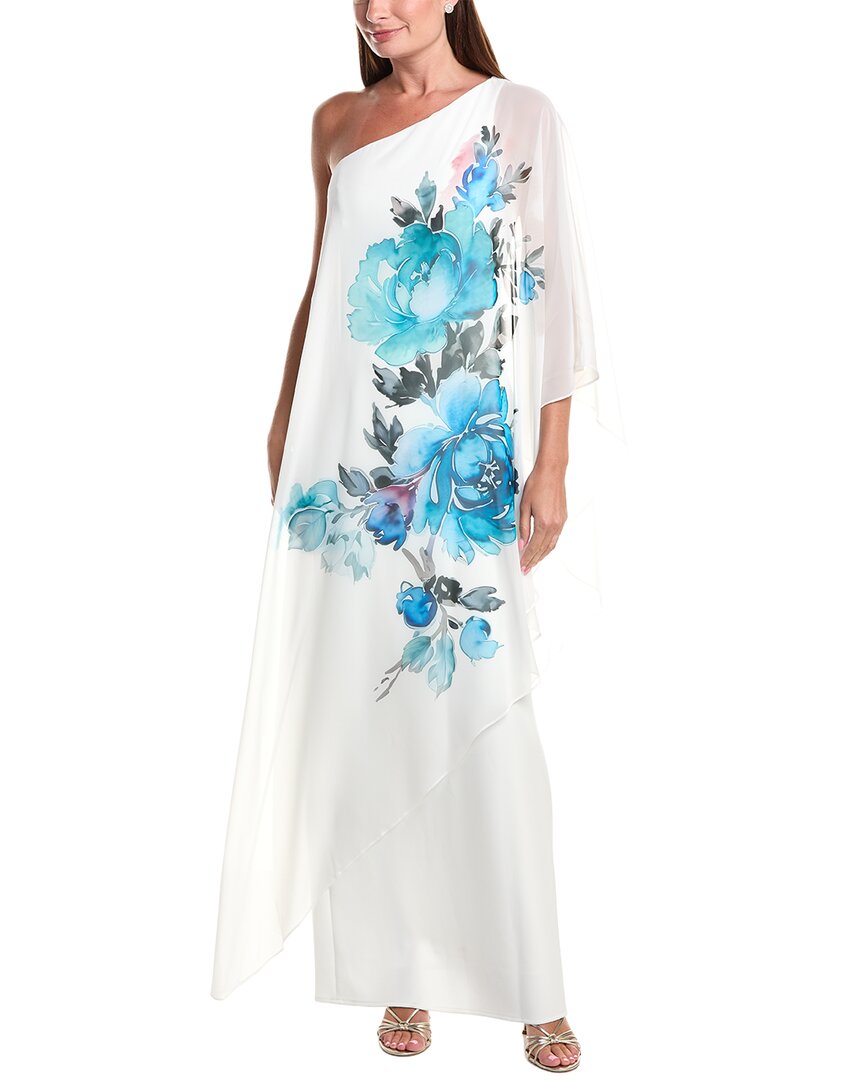 Teri Jon by Rickie Freeman Teri Jon By Rickie Freeman Chiffon Crepe Gown
