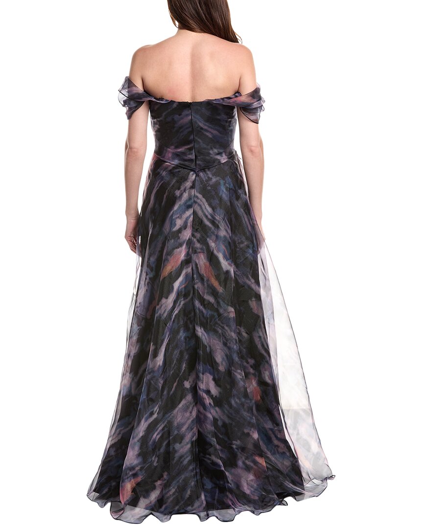 Rene Ruiz Off-The-Shoulder Organza Gown