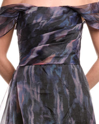 Rene Ruiz Off-The-Shoulder Organza Gown