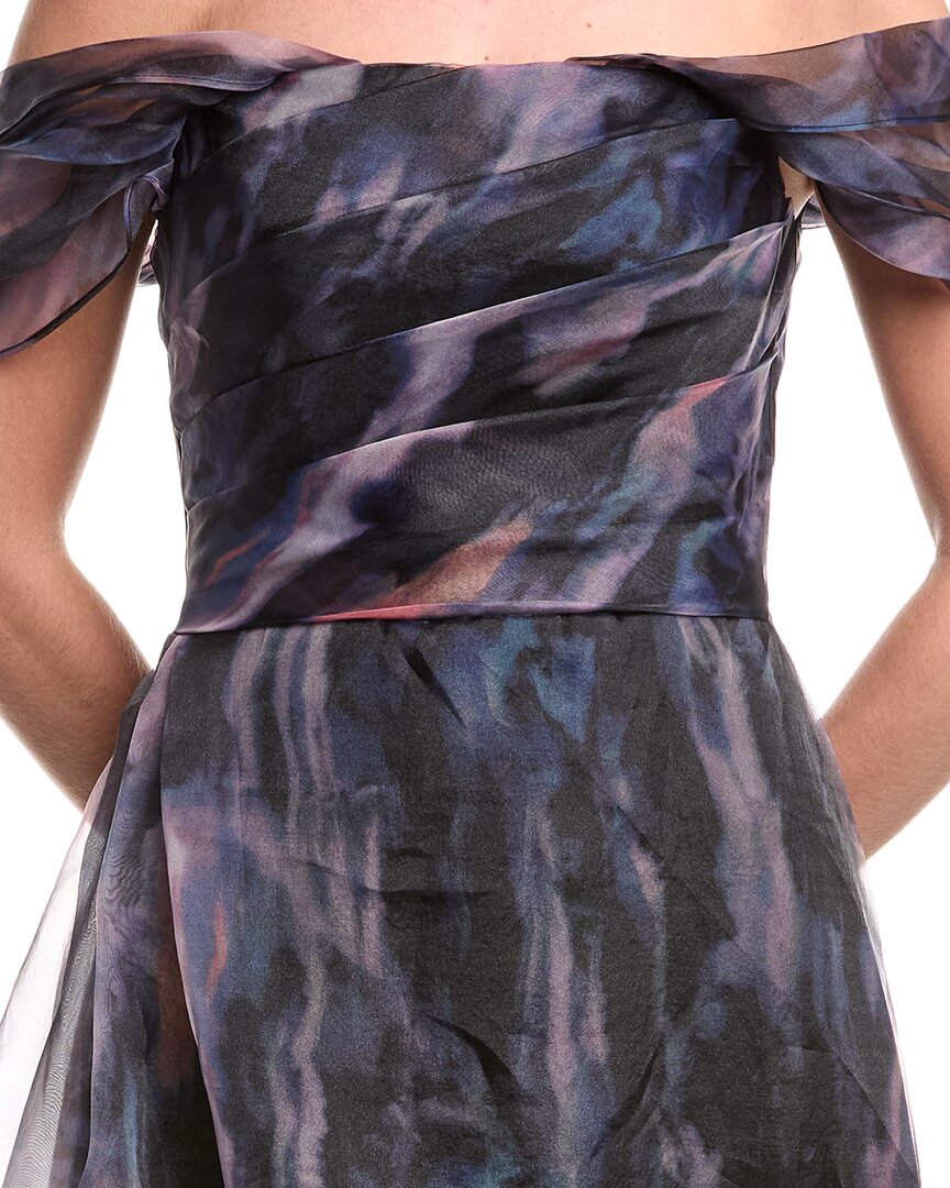 Rene Ruiz Off-The-Shoulder Organza Gown