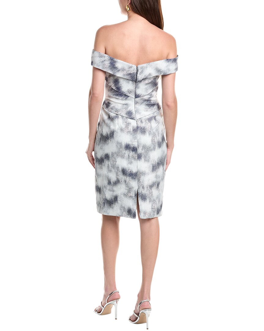 Rene Ruiz Off-The-Shoulder Jacquard Cocktail Dress