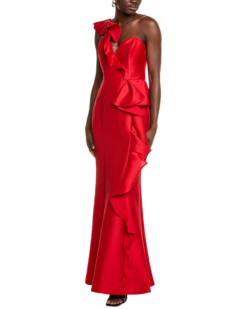 Marchesa Notte Mikado Silk-Blend Gown – Bluefly
