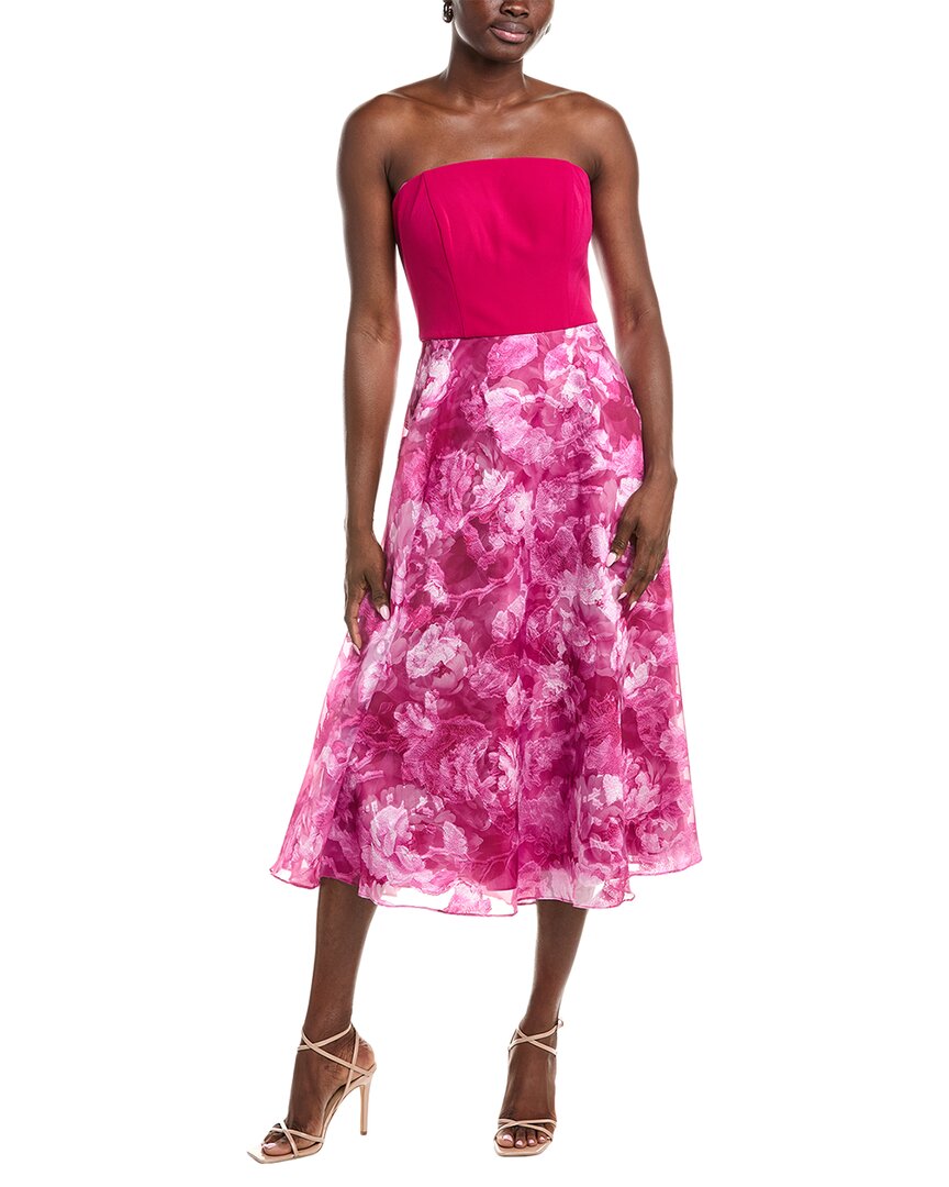 Rene Ruiz Jacquard Organza Midi Dress