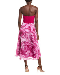 Rene Ruiz Jacquard Organza Midi Dress