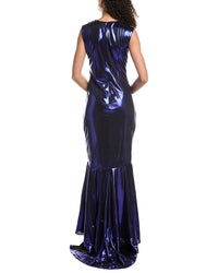 Rene Ruiz One-Shoulder Gown