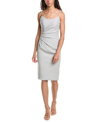 Rene Ruiz Off-The-Shoulder Gown Silver