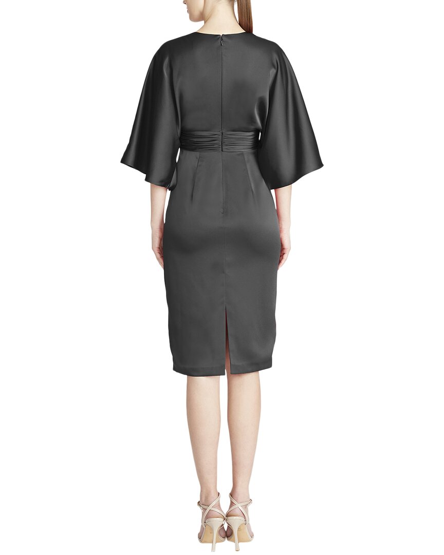 Theia Kimono Satin Cocktail Dress