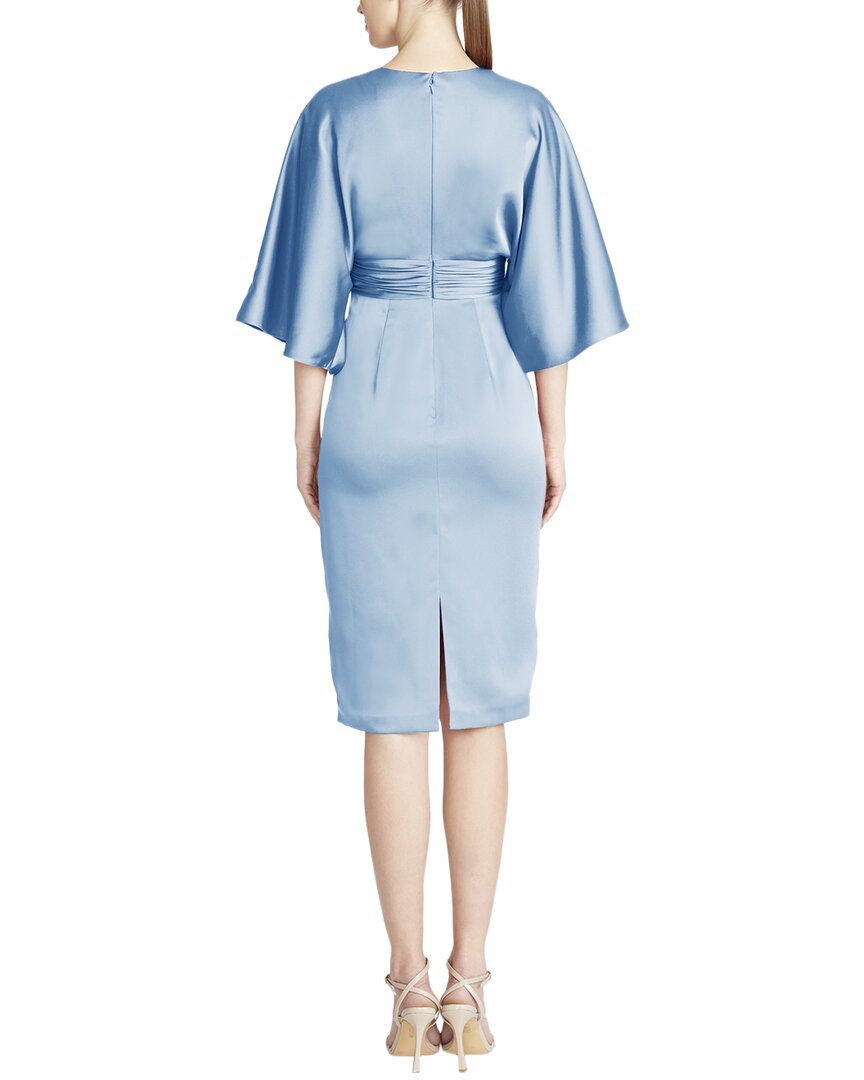 Theia Kimono Satin Cocktail Dress