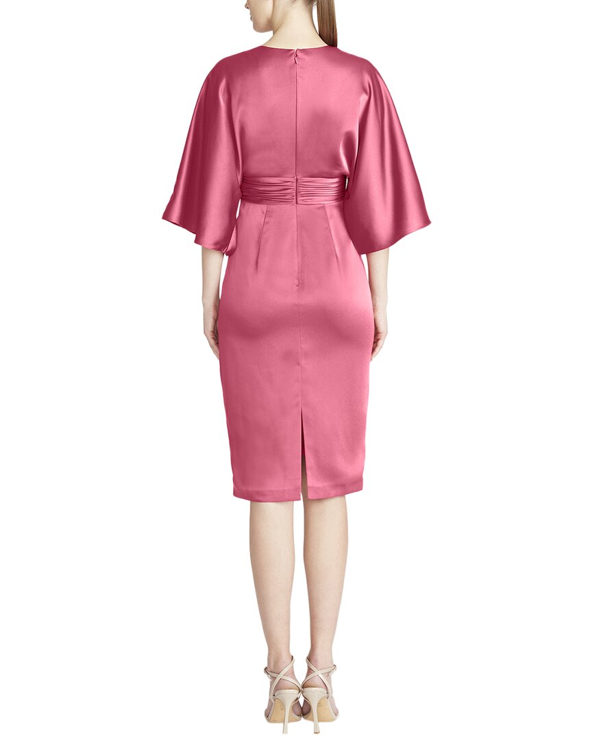Theia Kimono Satin Cocktail Dress