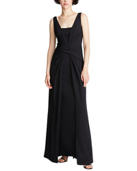 Halston Erica Fluid Crepe Gown