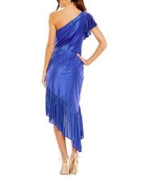 Mac Duggal Flutter Sleeve High-Low Dress
