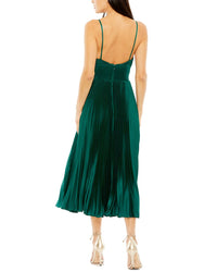 Mac Duggal Ruched Pleated A-Line Dress