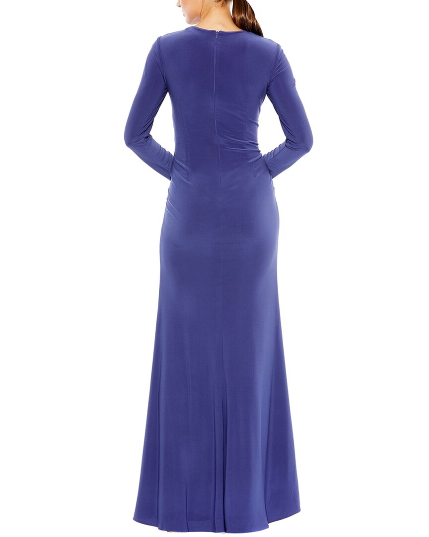 Mac Duggal Keyhole Draped A-Line Gown