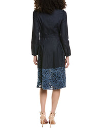 Teri Jon by Rickie Freeman Teri Jon By Rickie Freeman Denim Lace Shirtdress