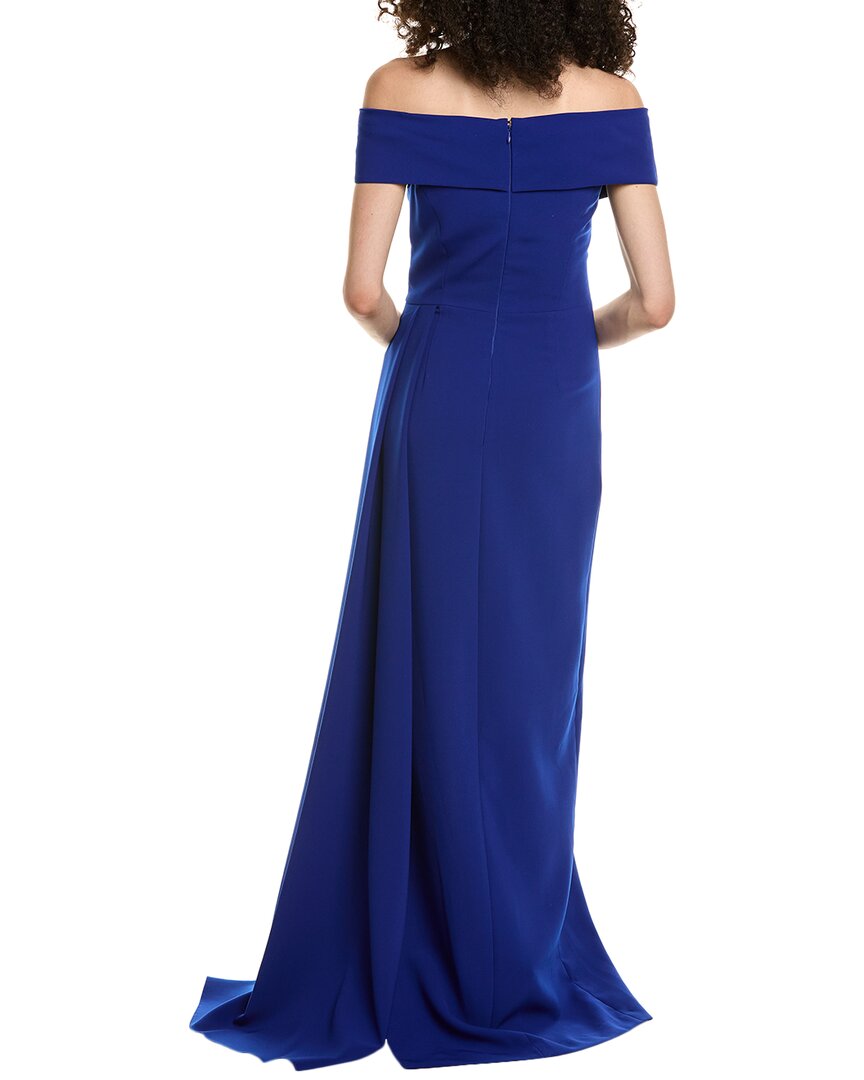 Teri Jon By Rickie Freeman Off-The-Shoulder Gown