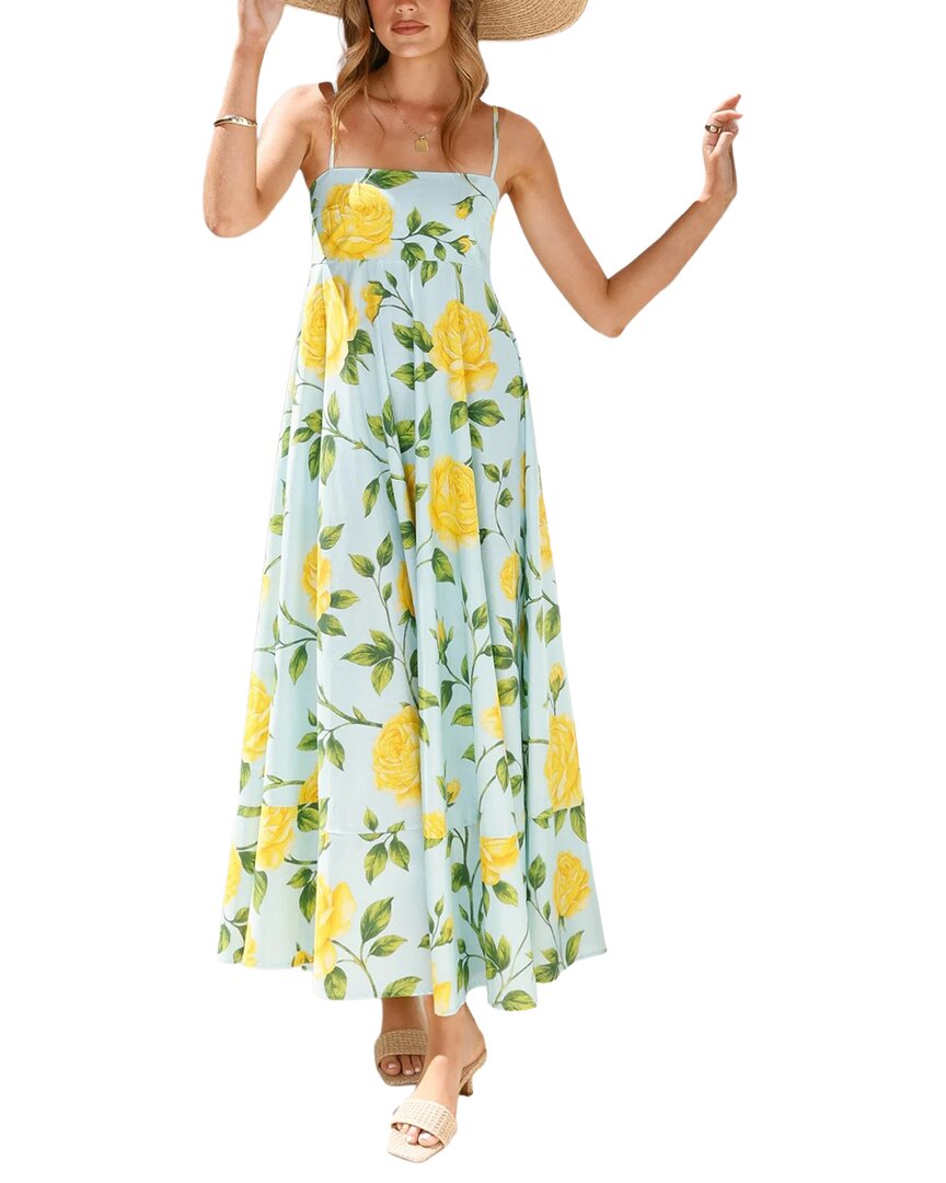 OLOEY Oloey Printed Maxi Dress