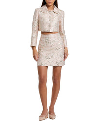 Mac Duggal Brocade Mini Skirt Blush Multi