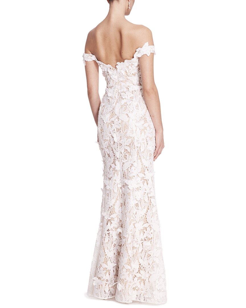 Marchesa Notte Lace Guipure Dress