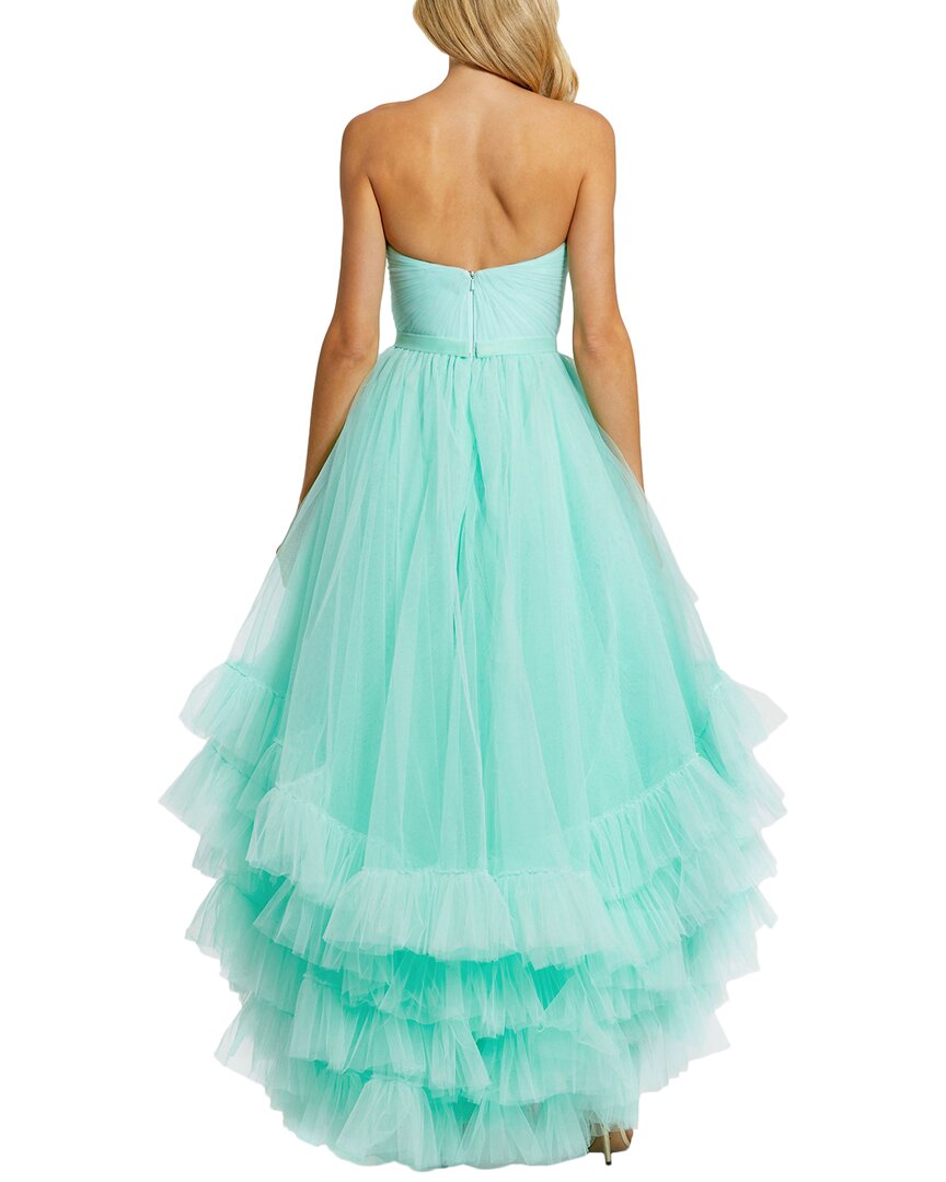 Mac Duggal Ruched Sweetheart Ruffle Ball Gown