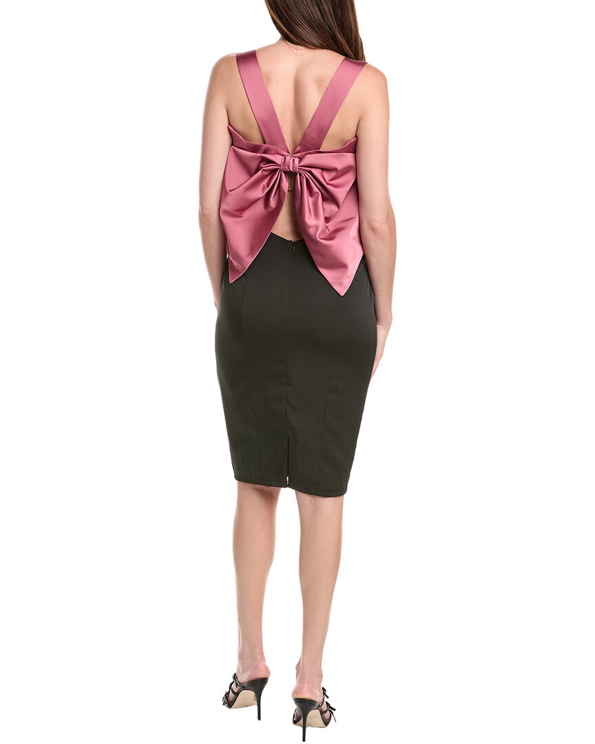 Rene Ruiz Satin & Crepe Cocktail Dress, Pink / 6