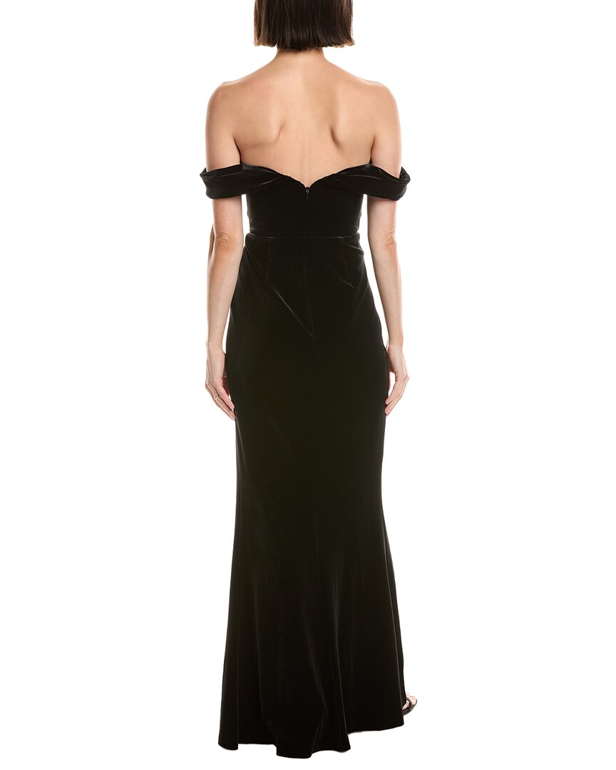 marchesa evening dresses Plunging Velvet Gown