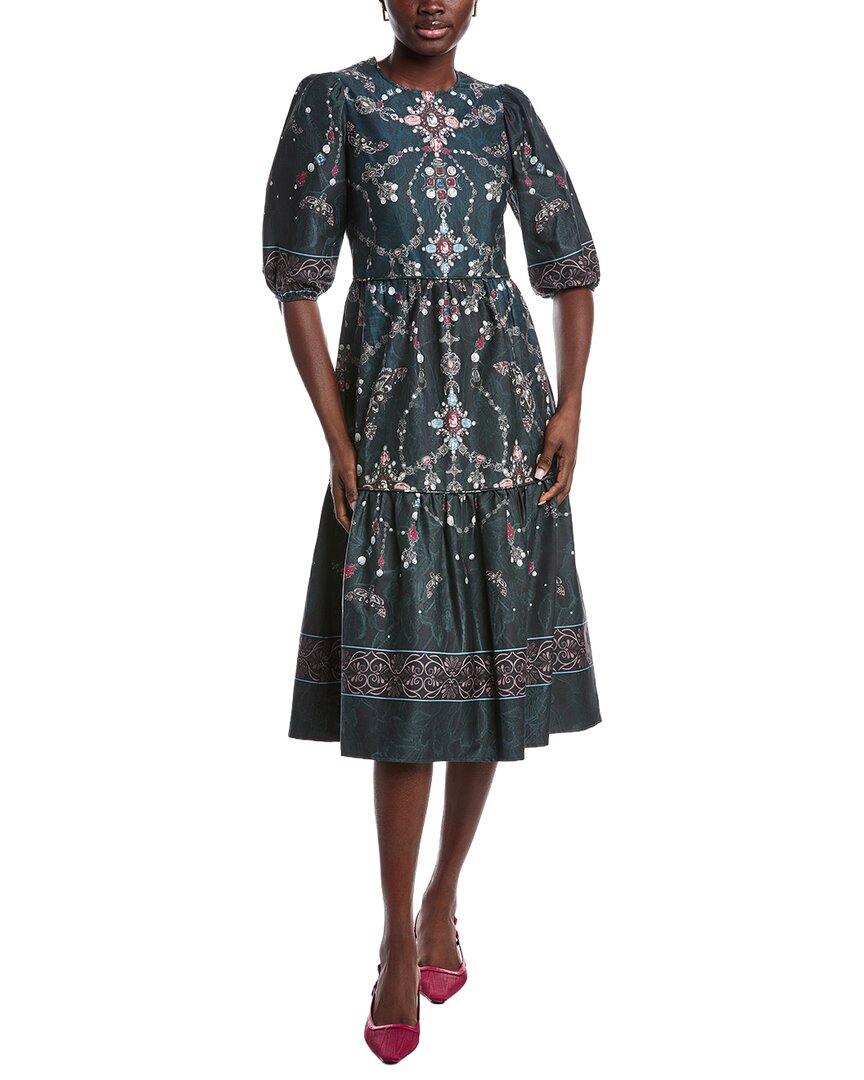 Marchesa Notte Midi A-Line Dress