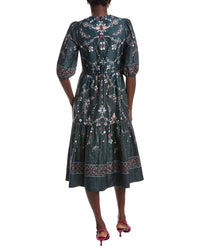 Marchesa Notte Midi A-Line Dress