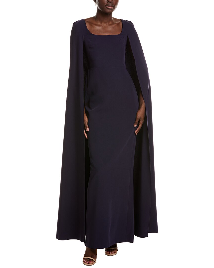 Marchesa Notte Marchesa Notte Cape Maxi Dress