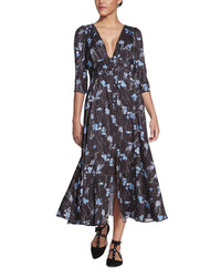 Marchesa Notte Carnation Midi Dress