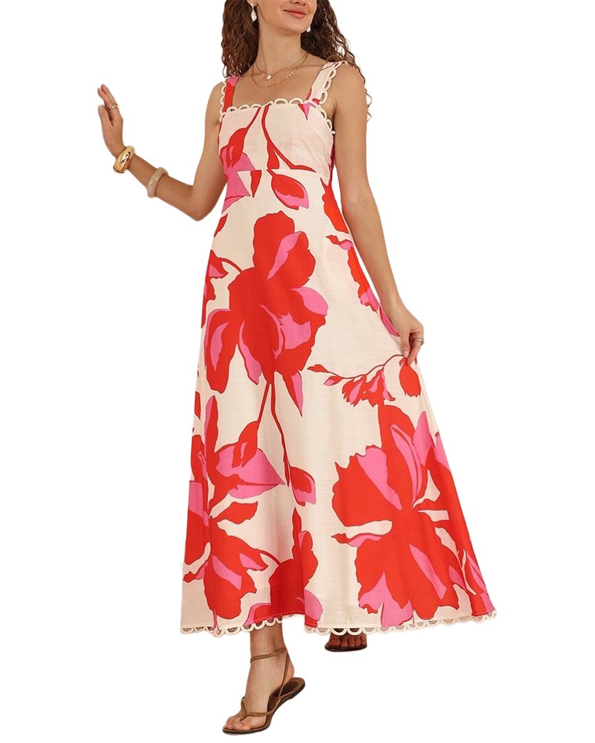 Oloey Printed Maxi Dress