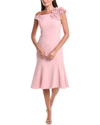 Teri Jon by Rickie Freeman Teri Jon By Rickie Freeman Crepe Off-Shoulder Trumpet Hem Dress