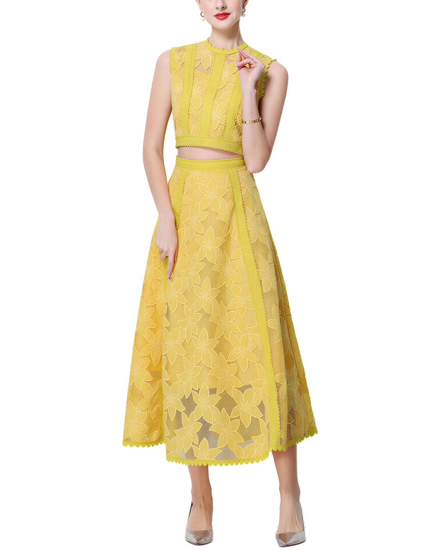 ELAINE Elaine 2Pc Top & Skirt Set
