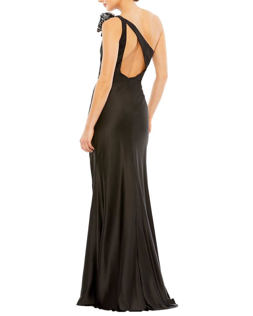 Mac Duggal Cutout Back One Shoulder Dress
