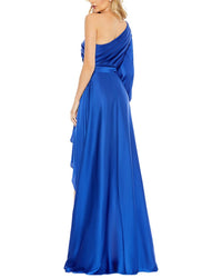 Mac Duggal One-Shoulder Flowy Gown
