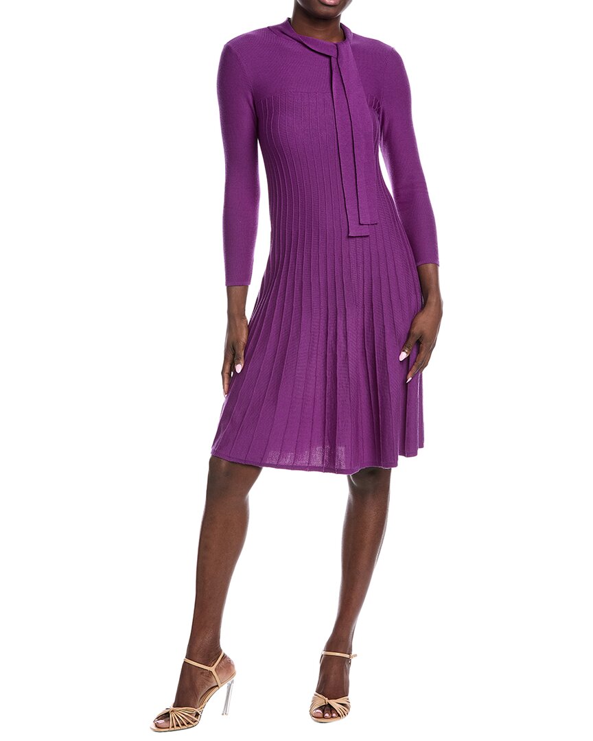 Teri Jon By Rickie Freeman Wool Sweaterdress