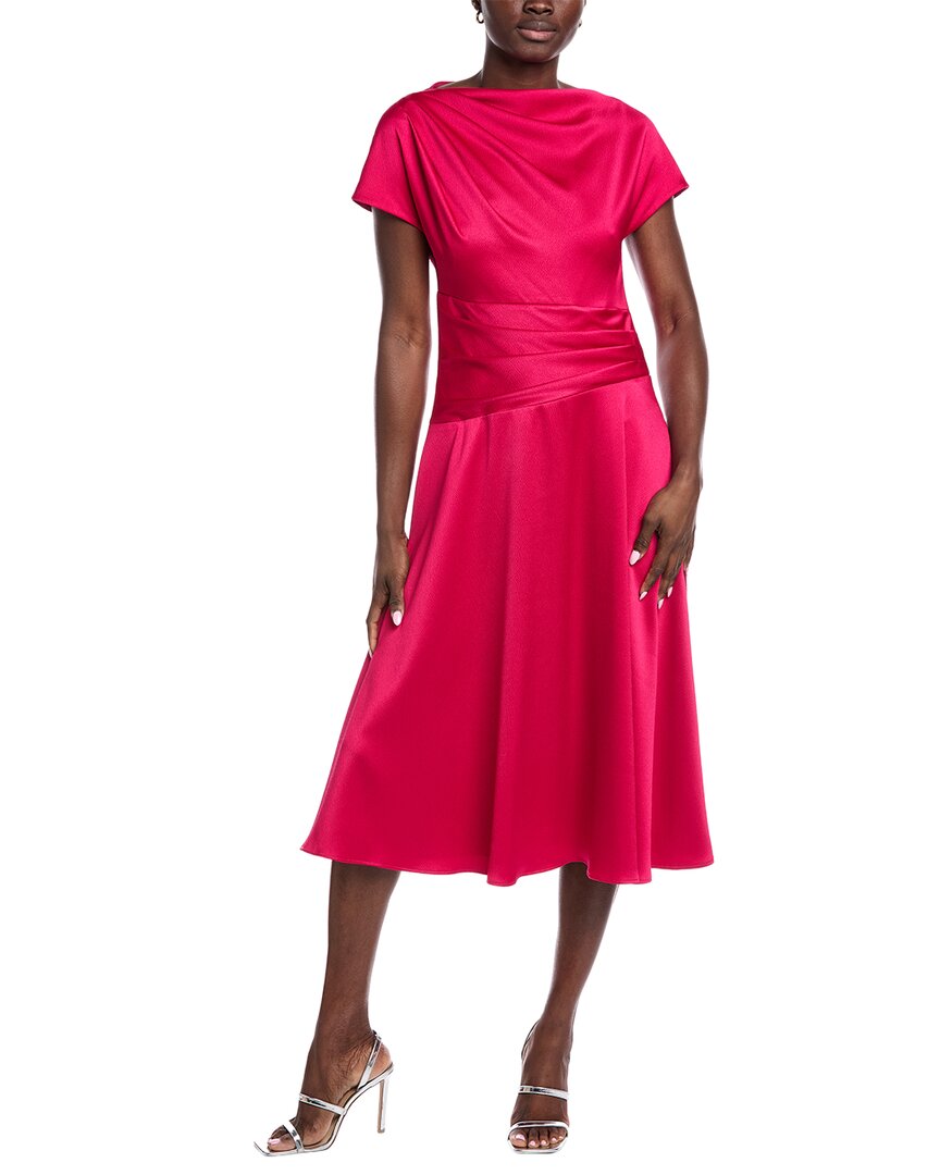 Teri Jon By Rickie Freeman Pebble Satin A-Line Gown