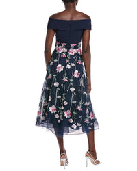 Teri Jon by Rickie Freeman Teri Jon By Rickie Freeman Crepe Off-Shoulder Gown